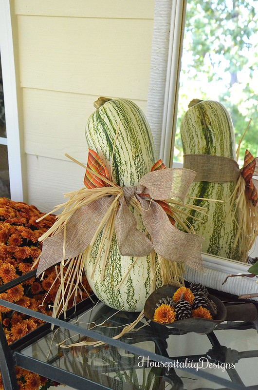 Fall Mums and Gourd - Housepitality Designs