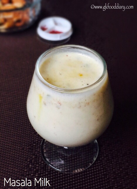 Masala Milk Recipe for Toddlers and Kids
