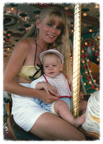 Mary-Ellen and Jesse as a baby at Sea World