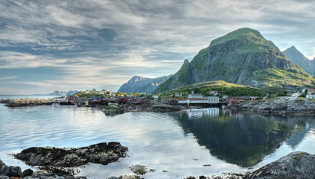 Lofoten, Norway fishing village of A (needs tiny o over A)