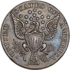 1792 CENT Washington Getz President Pattern Cent reverse