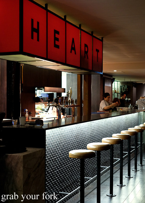 Bar area and interior decor at Meatmaiden in Melbourne