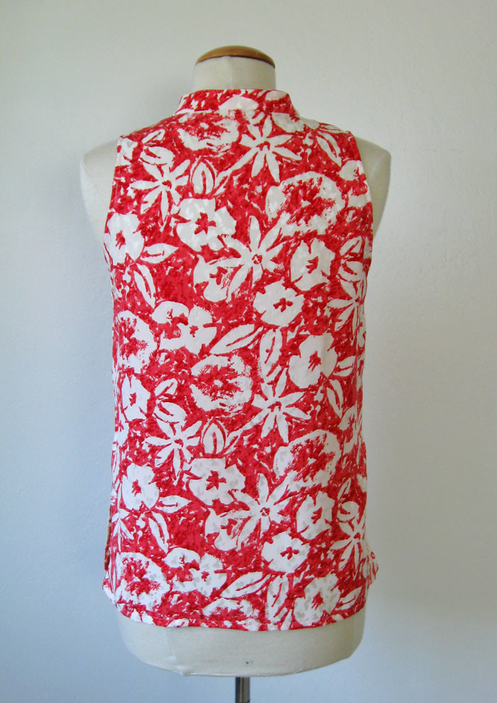 silk coral top back