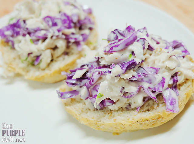 Chicken BBQ and Cabbage Slaw using Lady's Choice