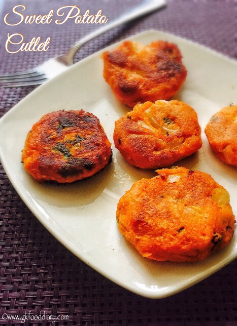 Sweet Potato Cutlet Recipe for Toddlers and Kids4