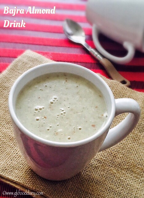 Bajra Badam Drink Recipe for Toddlers and Kids