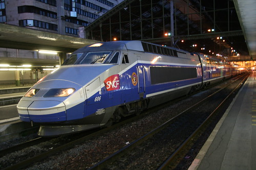 SNCF TGV Réseau Duplex in Gare de Lyon, Paris, France/ Oct 23, 2016