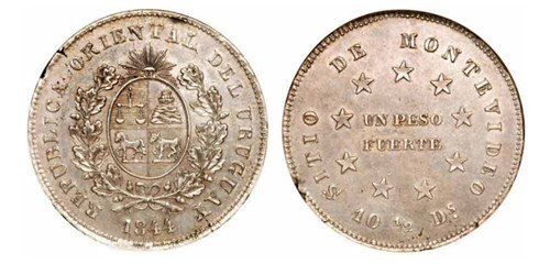 1844 1 Peso Fuerte (Peso del Sitio)