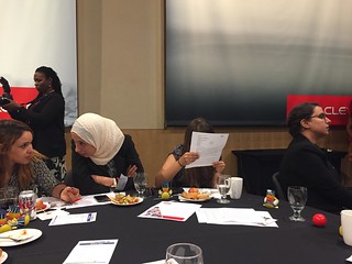 Tunisia 2016 TechWomen waiting to pitch 7 Oct 2016