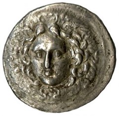 Medusa on coin of Eumenes II