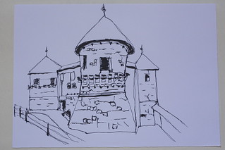 Urban Sketching: Žužemberk Castle