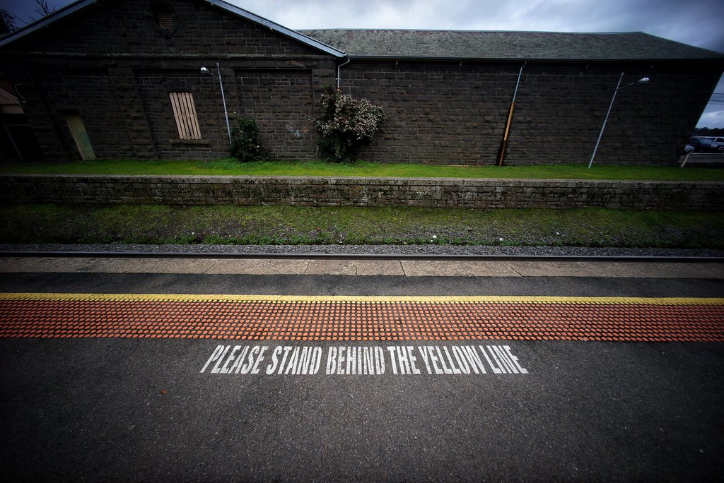 Please Stand Behind the Yellow Line #foto #sonya7 #voigtlander #ultrawide #ultrawideheliar #ultrawideangle #malmsbury #victoria #australia #vline