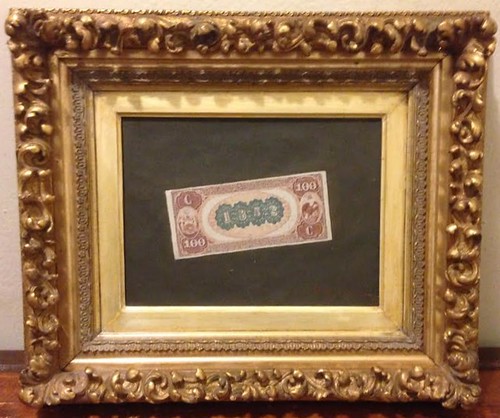 Painting of New York banknote by Dubreuil