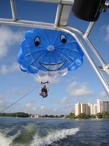 Nicky parasailing