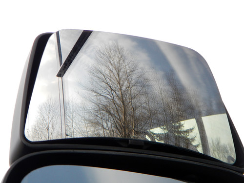 Mirror on a ski trip bus - we were going to Revelstoke!