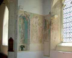 image niche and painted Saints