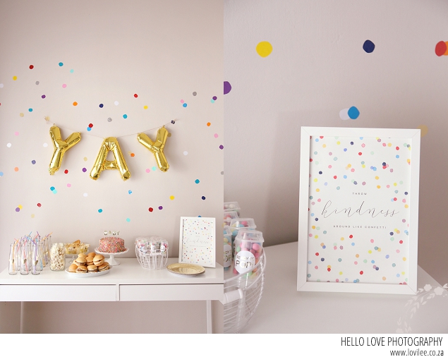 confetti gender reveal party ideas