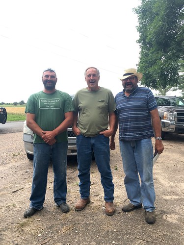 Some of our farmers from St. Francis! From left to right; Mitch, Randy and Spencer.