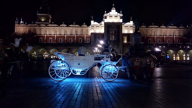 A carriage on Main square in Krakow