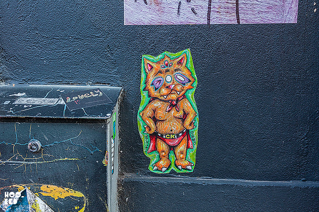 New York street artist City Kitty Hits the Streets of London