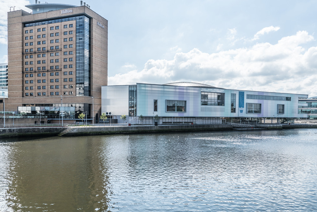 THE WATERFRONT HALL IN BELFAST [WITH NEW EXTENSION]-121113